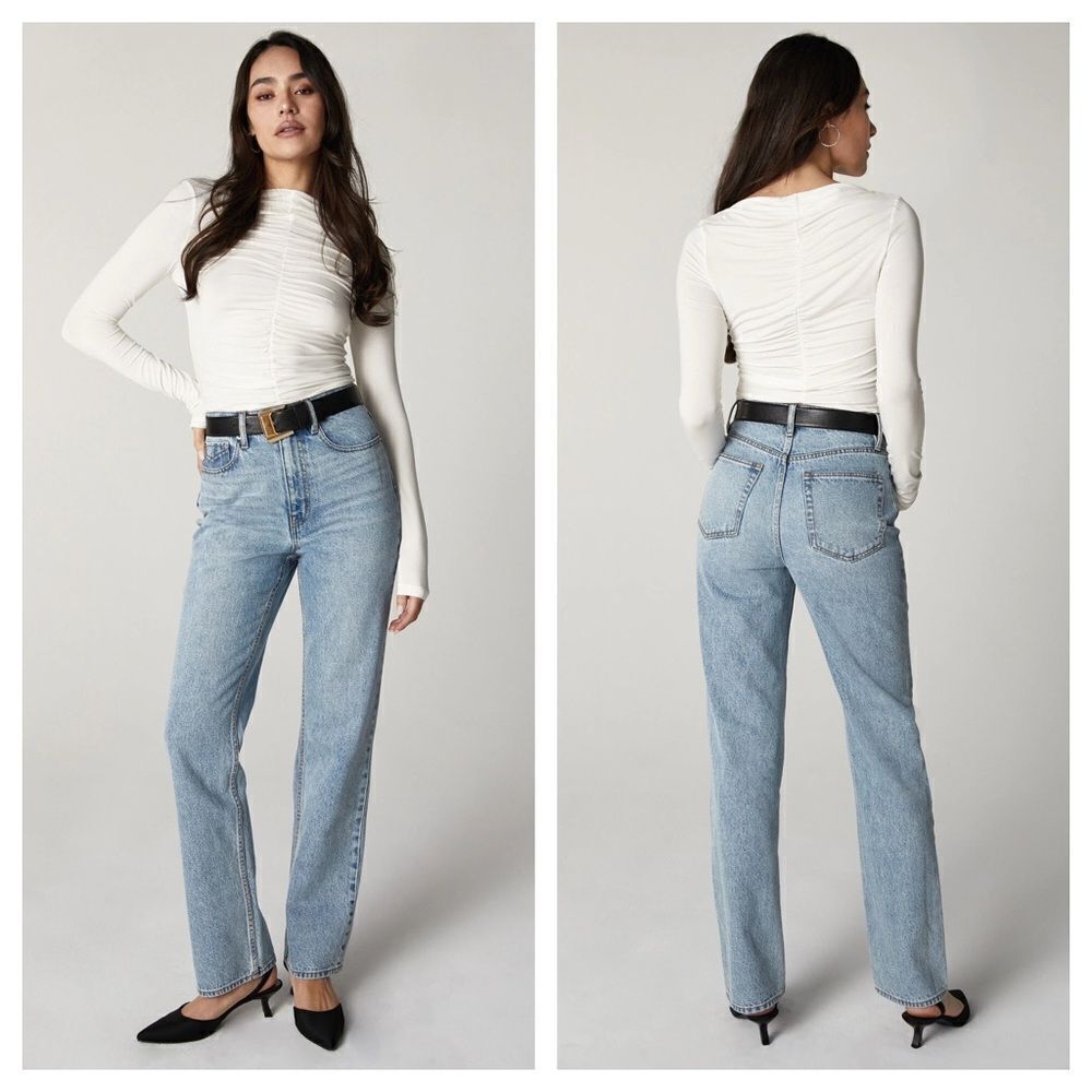 Unpublished Rae High Rise Straight Leg Jeans